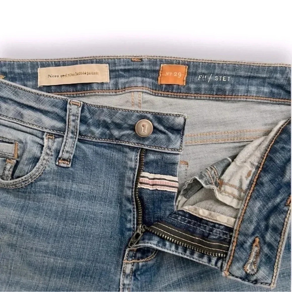 Pilcro Anthropologie Stet Distressed Slim Leg Ankle Length Jeans Women’s Size 29 - Picture 5 of 12